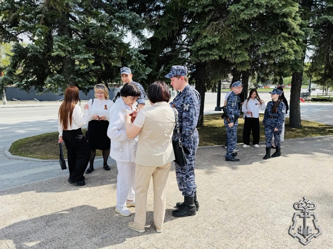 НА ЮЖНОМ УРАЛЕ РОСГВАРДЕЙЦЫ ПРИСОЕДИНИЛИСЬ К АКЦИИ «ГЕОРГИЕВСКАЯ ЛЕНТОЧКА»